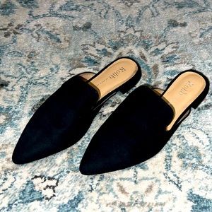 New black suede Rohb by Joyce Azria